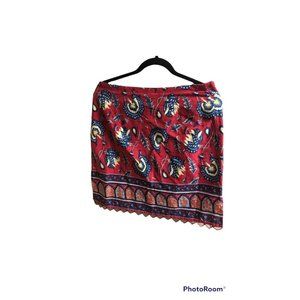 Boston Proper skirt with beadedfringe size 10